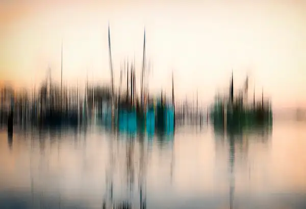 Blue Boats by Roxanne Bouché Overton