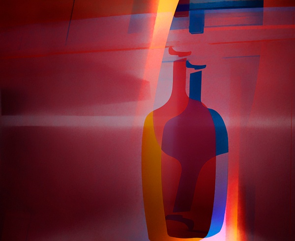 Bottles and Color - Multiple Exposures - Roxanne Bouché Overton