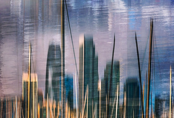 Buildings and Masts - Multiple Exposures - Roxanne Bouché Overton