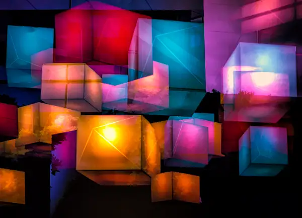 Light Cubes Reflect by Roxanne Bouché Overton