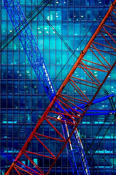 Cranes - Abstract Architecture - Roxanne Bouché Overton 