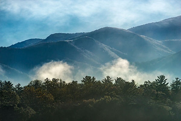 Fog Crevice - Smoky Mountains - Roxanne Bouché Overton