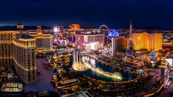 Las Vegas Wide-2 by Serge Ramelli