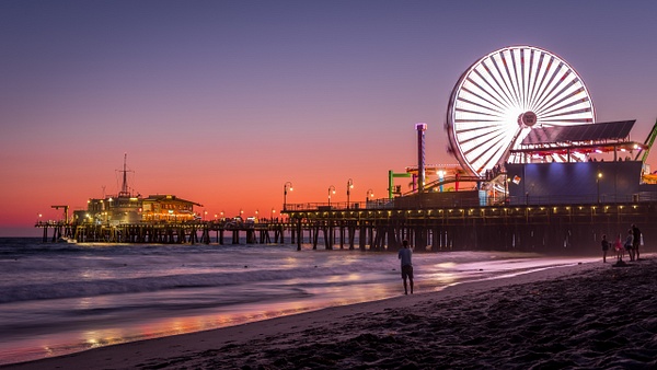 Santa Monica Pier Sunset - DEE POTTER