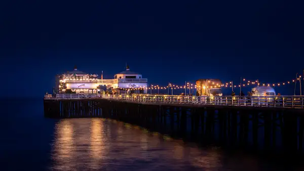 Malibu Pier Night by DEE POTTER