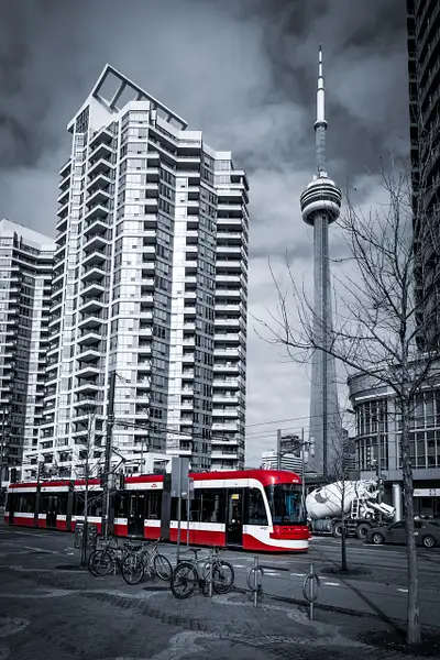 IS#1 - Silver Lining - CN Tower Streetcar- Toronto by...