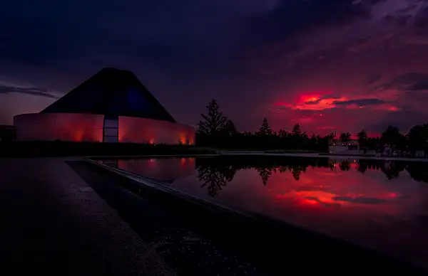 Aga-Khan-Museum_Red-Sunset-Toronto by DEE POTTER