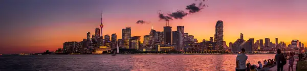 Toronto-Harbour-Sunset-Panorama by DEE POTTER