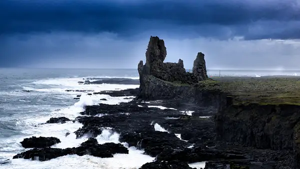 Londrangar - the Rocky Castle of Iceland by DEE POTTER