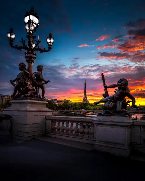 Sunset in Paris by DEE POTTER