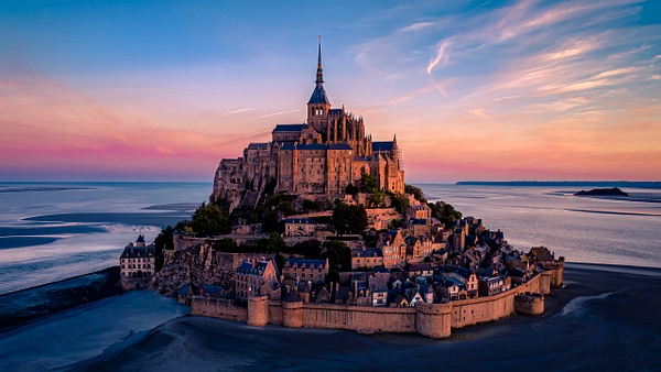 Sunrise at Mont Saint Michel - Urban - Dee Potter Photography 