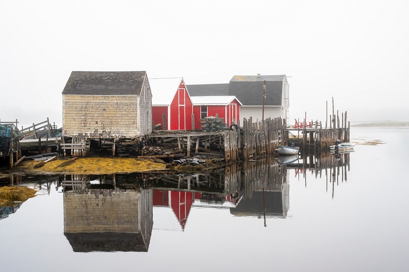 Foggy Fishing Village