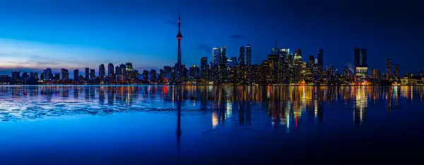 Toronto Blue Skyline by DEE POTTER