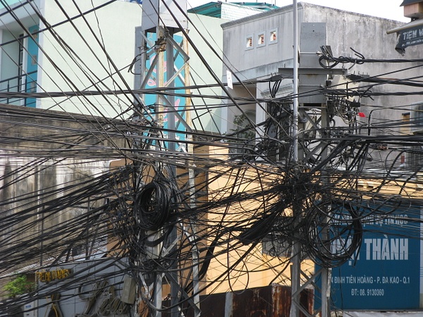 Electric grid - HCMC - Photography by Michael J. Donow 