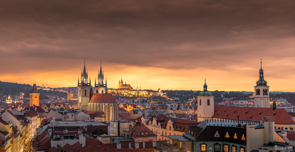Prague - Roofs Top 001 - N - Cityscape - Patrick Eaton Photography  
