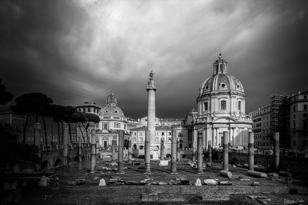 Rome Foro Traiano 001 - Black &amp; White - Patrick Eaton Photography 