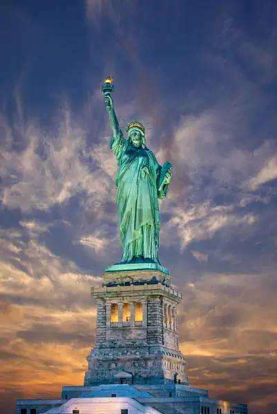 New York City - Statue of Liberty by Clifton Haley