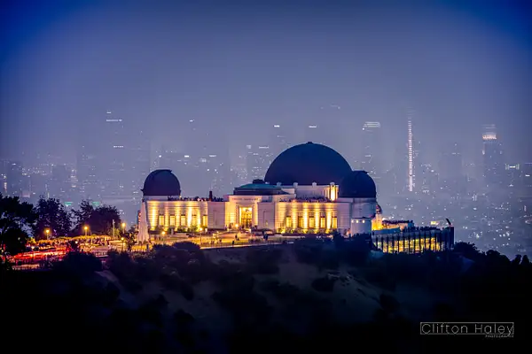 Griffith Observatory with LA by Clifton Haley