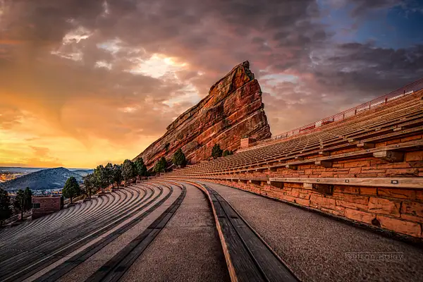 Red Rock Amphitheater Sunrise by Clifton Haley