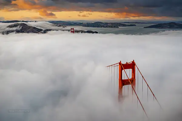 Faith in the Fog - Golden Gate by Clifton Haley