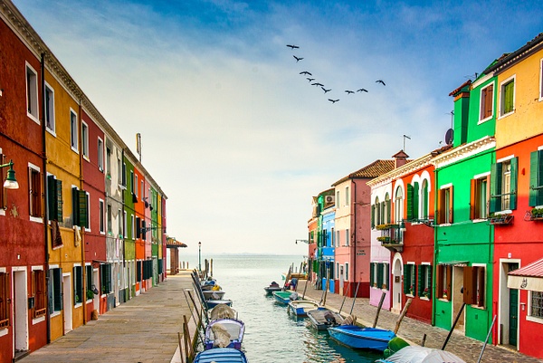 Burano street, Italy - Venice - Kirit Vora Photography  