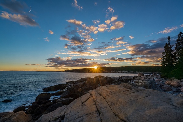 Sunrise - Maine Acadia Park - Kirit Vora Photography 