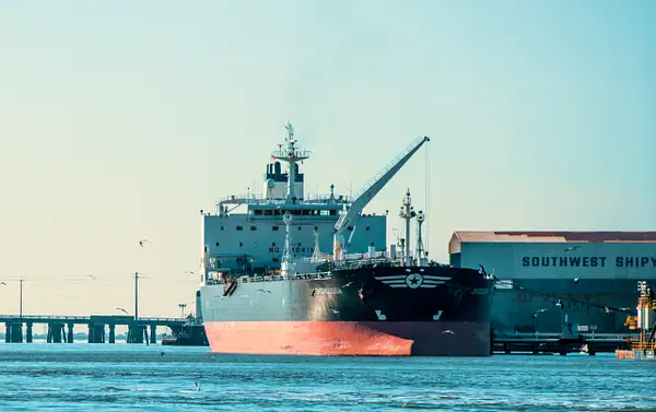 Tanker, Galveston Bay by Taoofthelens