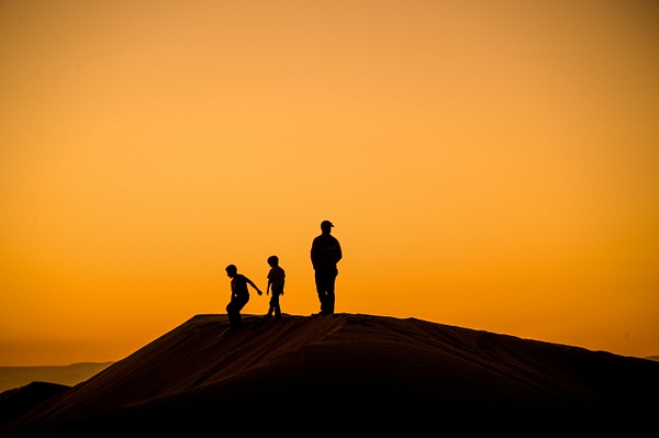 Father and Sons - Sand Dunes - Tao of The Lens 