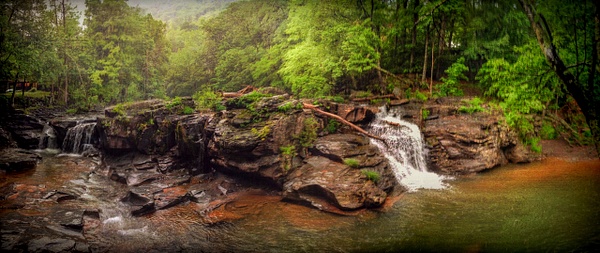 Waterfall pano - Upstate New York - Joanne Seador Photography 