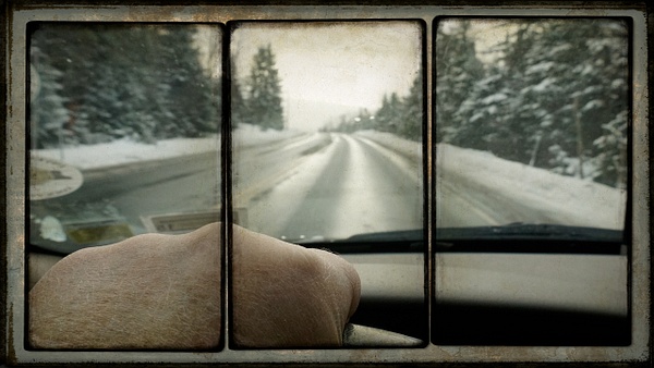 Hand in Car, Triptych - Special Processes - Joanne Seador Photography 
