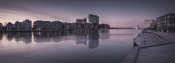 nordhavn pano skib reflec - Copenhagen City, denmark