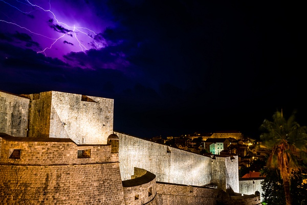 Lightning over the Fortress - Luc Jean - Dubrovnik 