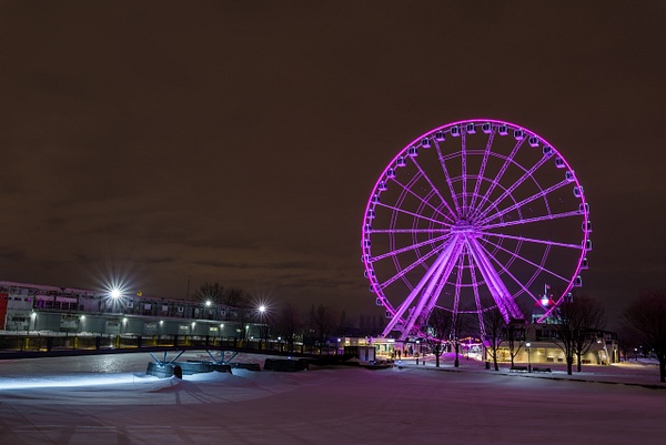 Ferris wheel - A walk at night in ... Montreal - Luc Jean Photography