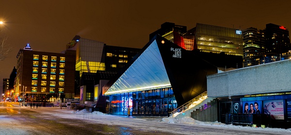 Place des arts - A walk at night in ... Montreal - Luc Jean Photography
