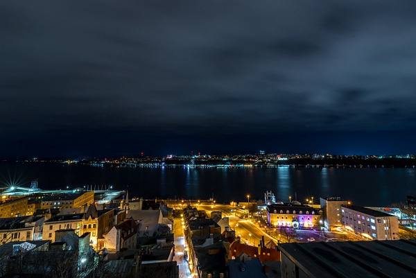View of Lévis from Quebec 01 - Luc Jean - A walk at night in ... 