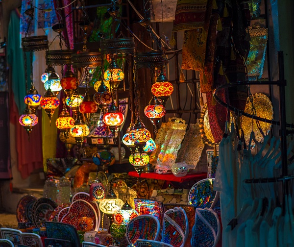 Bosnia, Mostar - Lamps in boutique - Luc Jean Photography 