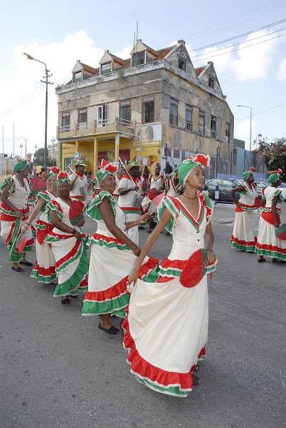 GirlInGreenAndRed - Carnival in the Caribbean - Sean Finnigan Photo 