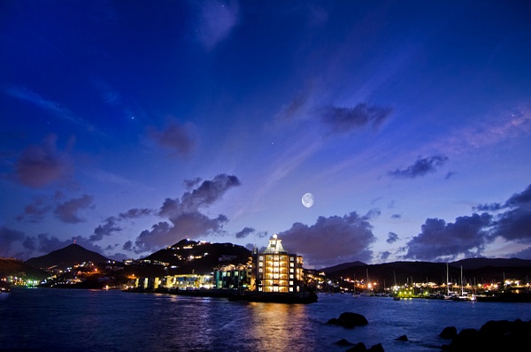 Lighthouse -  006-moon - Caribbean Scenes - Sean Finnigan Photo 