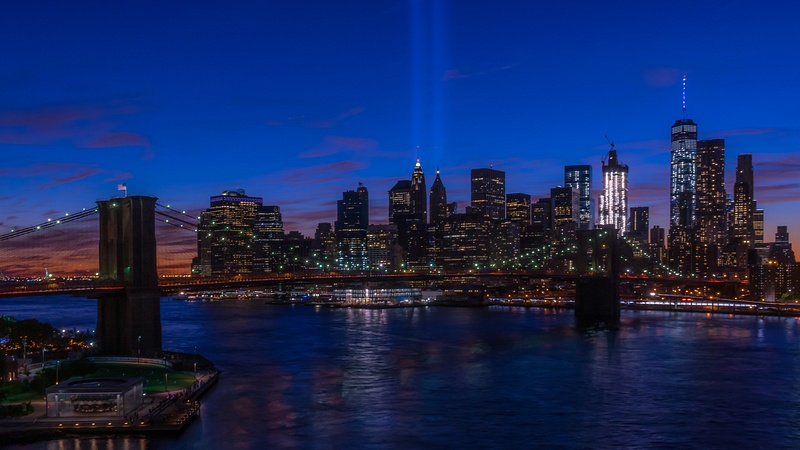 Lower Manhattan 911 Lights 1