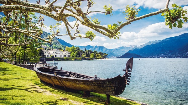 Ancient boat by Como Lake - Landscapes & Cityscapes - Arian Shkaki 