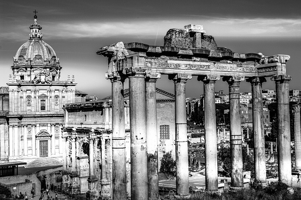 Forum Romanum - Black and White - Arian Shkaki Photography 