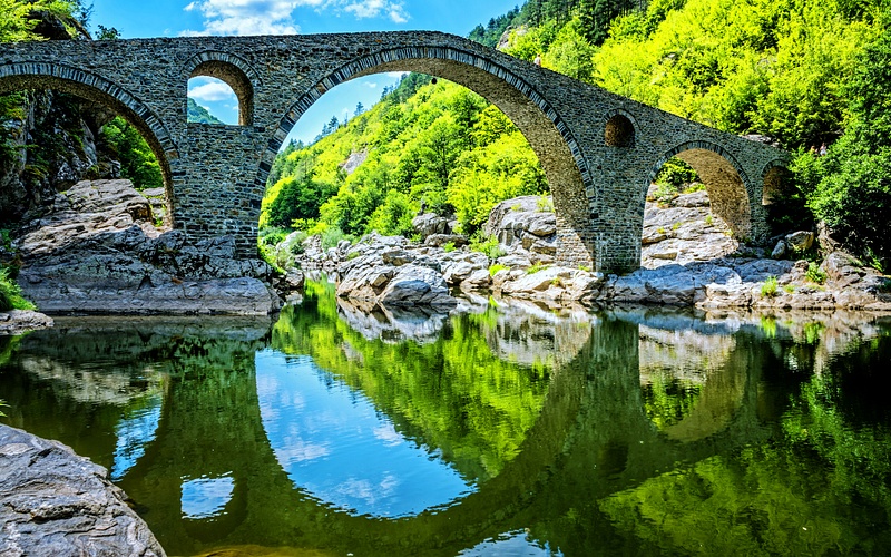 Rhodope Mountains and the Devil's Bridge
