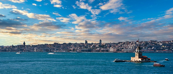 Sunset over Istanbul and the Maiden's Tower - Landscapes &amp; Cityscapes - Arian Shkaki Photography 