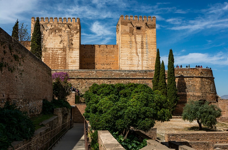 Towers-of-La-Alcazaba-Alhambra-Granada-Spain