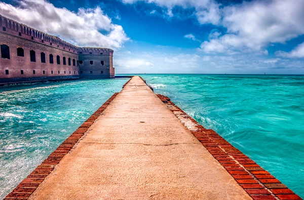 Outside Moat at Fort Jefferson - Key West, Florida - Bill Frische Photography