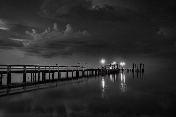 bokalee-pier-8-18-2021-bw-light - Key West, Florida - Bill Frische Photography 