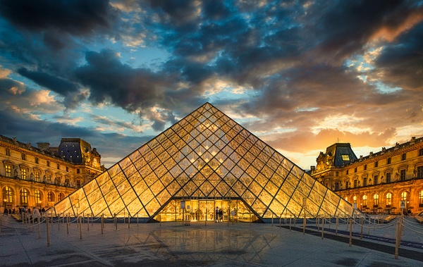 Louvre Pyramid, Paris France - Peter Aragone