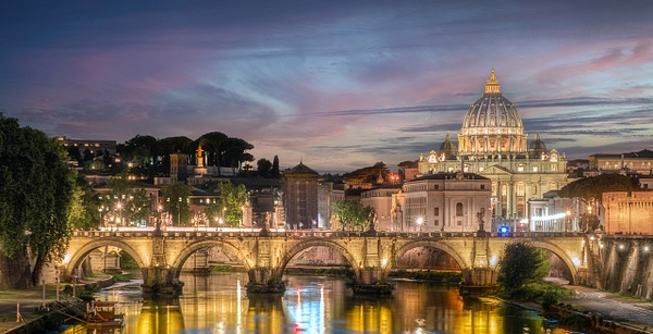 Vatican City From The Tiber River, Rome IItaly - Cityscape - Peter Aragone 