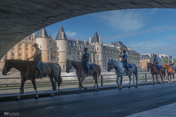 Mounted police in Paris