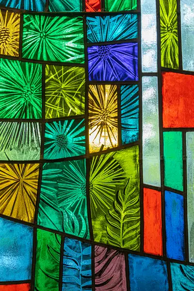 Caloway Chapel Stained Glass--4 by John Roberts
